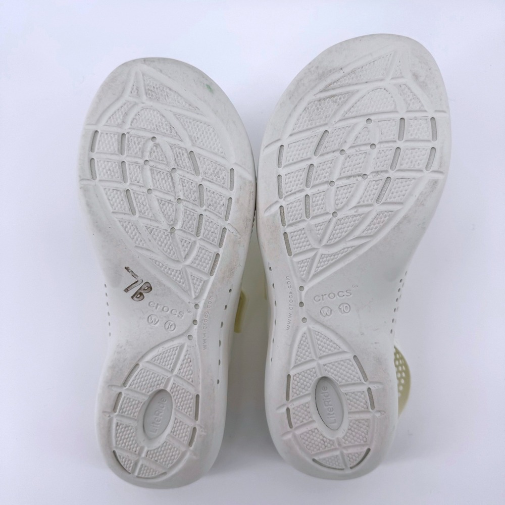 Crocs LiteRide 360 Sandal Women Size 10 Cream White Athletic Comfort Strappy - Picture 7 of 7